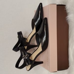 Bandolino pointed toe ankle strap pump